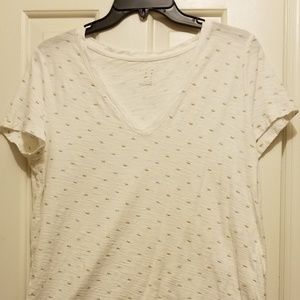 Cute t-shirt with gold and silver metallic design